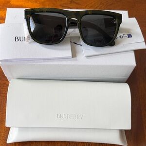 Burberry Green and Black Sunglasses for Men